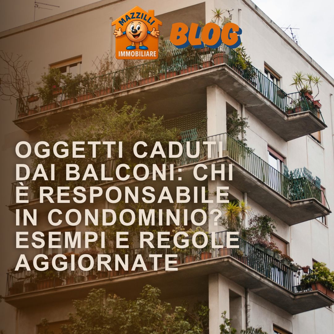 Oggetti caduti dai balconi: chi è responsabile in condominio? Esempi e regole aggiornate