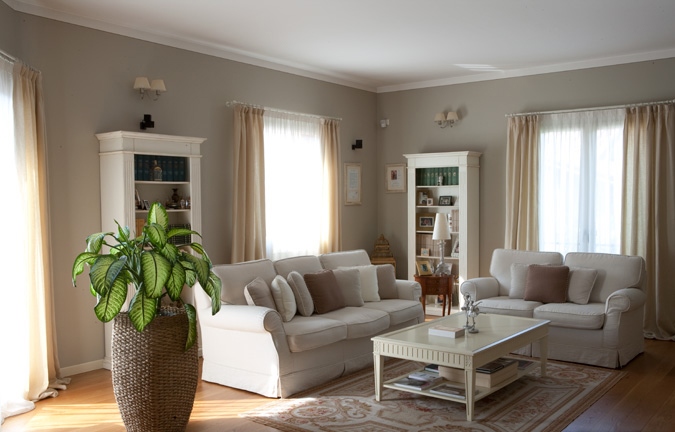 Color tortora: progettare case belle Pavimento beige colore pareti