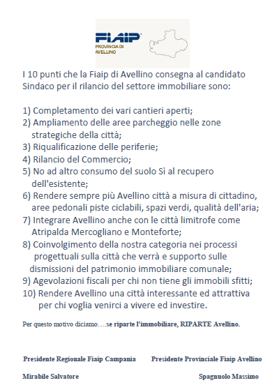 10 Consigli per un Avellino migliore.