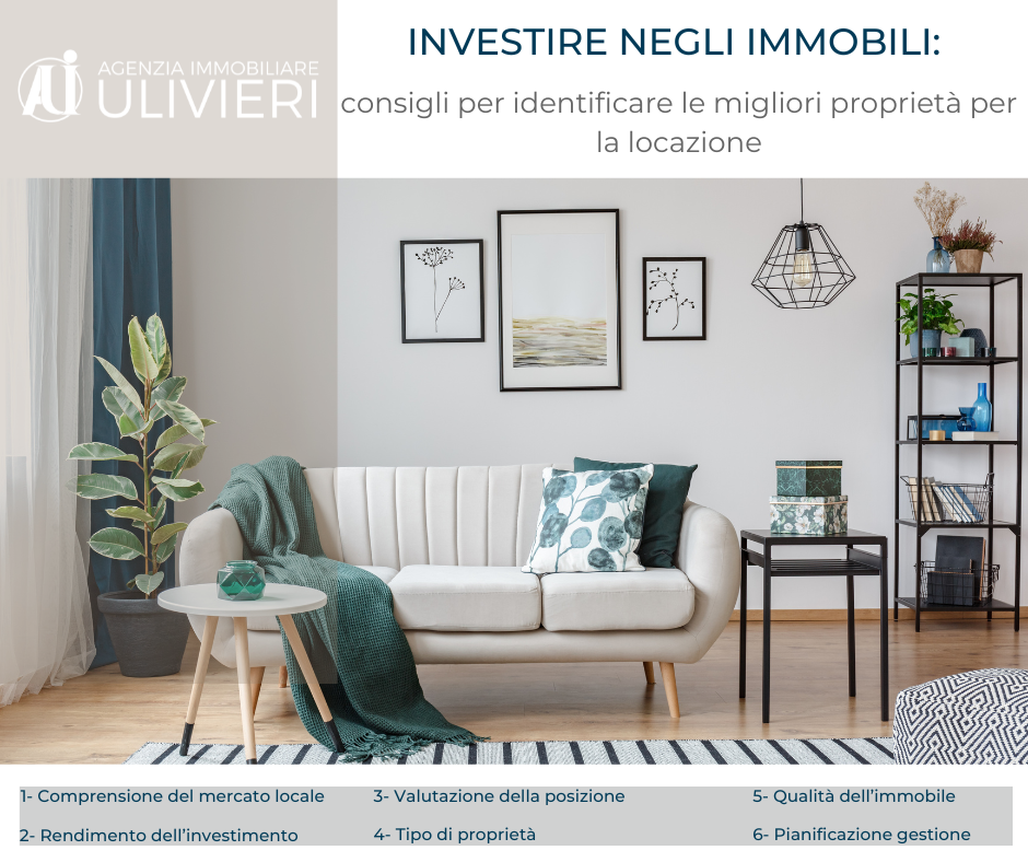 INVESTIRE IN IMMOBILI A REDDITO: consigli per identificare le migliori proprietà per la locazione